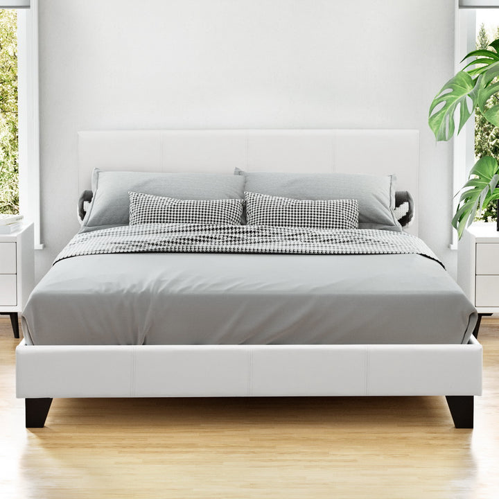 Artiss Bed Frame Double Size White NEO