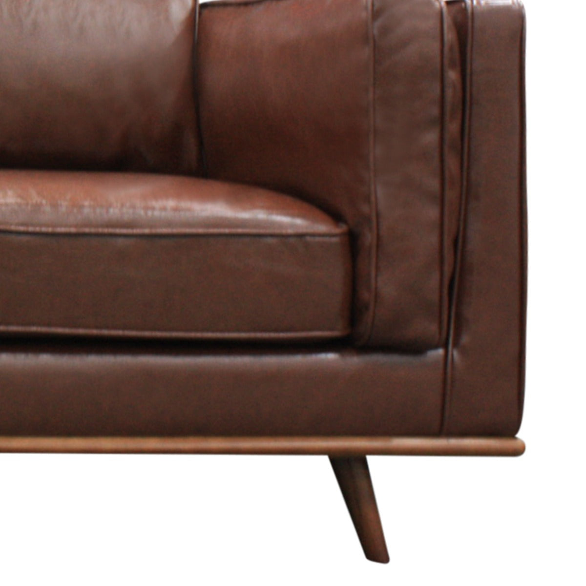 Korra 2 Seater Faux Leather Sofa Brown
