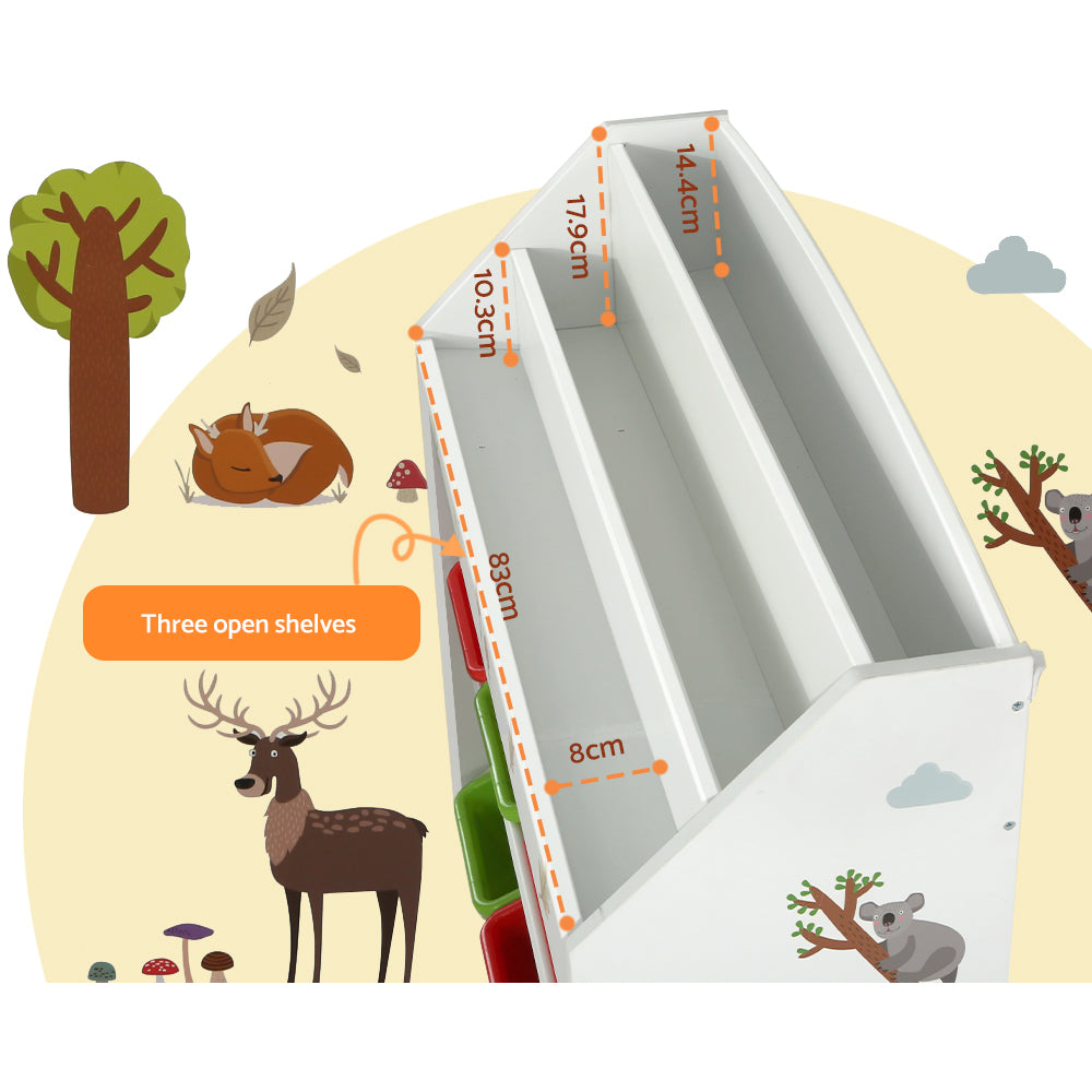Keezi 3 Tiers Kids Bookshelf