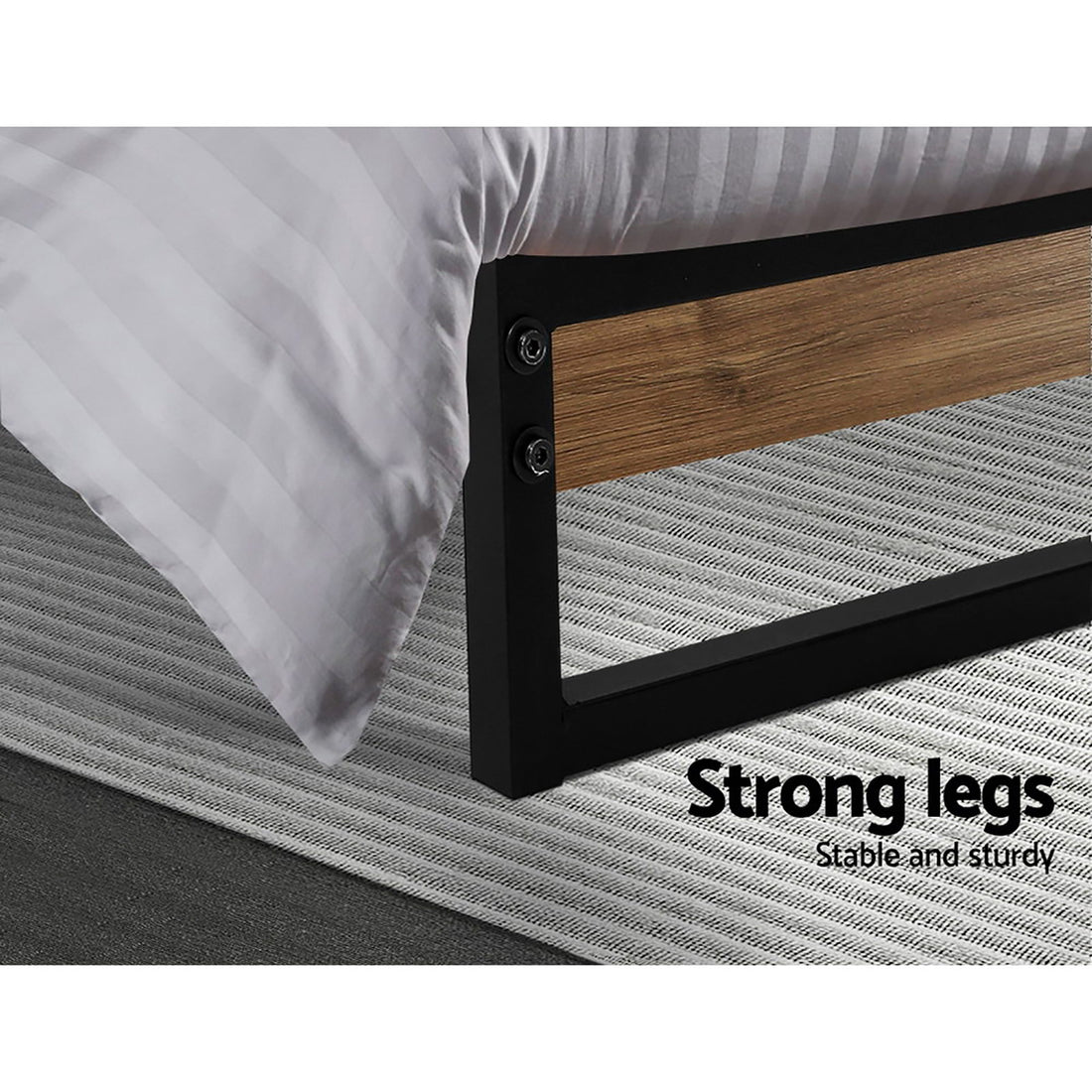 Artiss Bed Frame King Size Metal Frame DANE