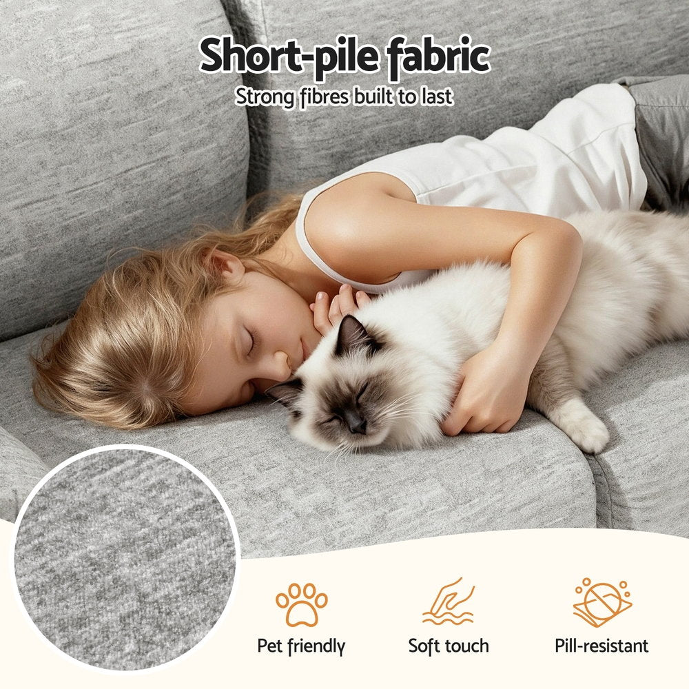 2 Seater Sofa Modular - Grey