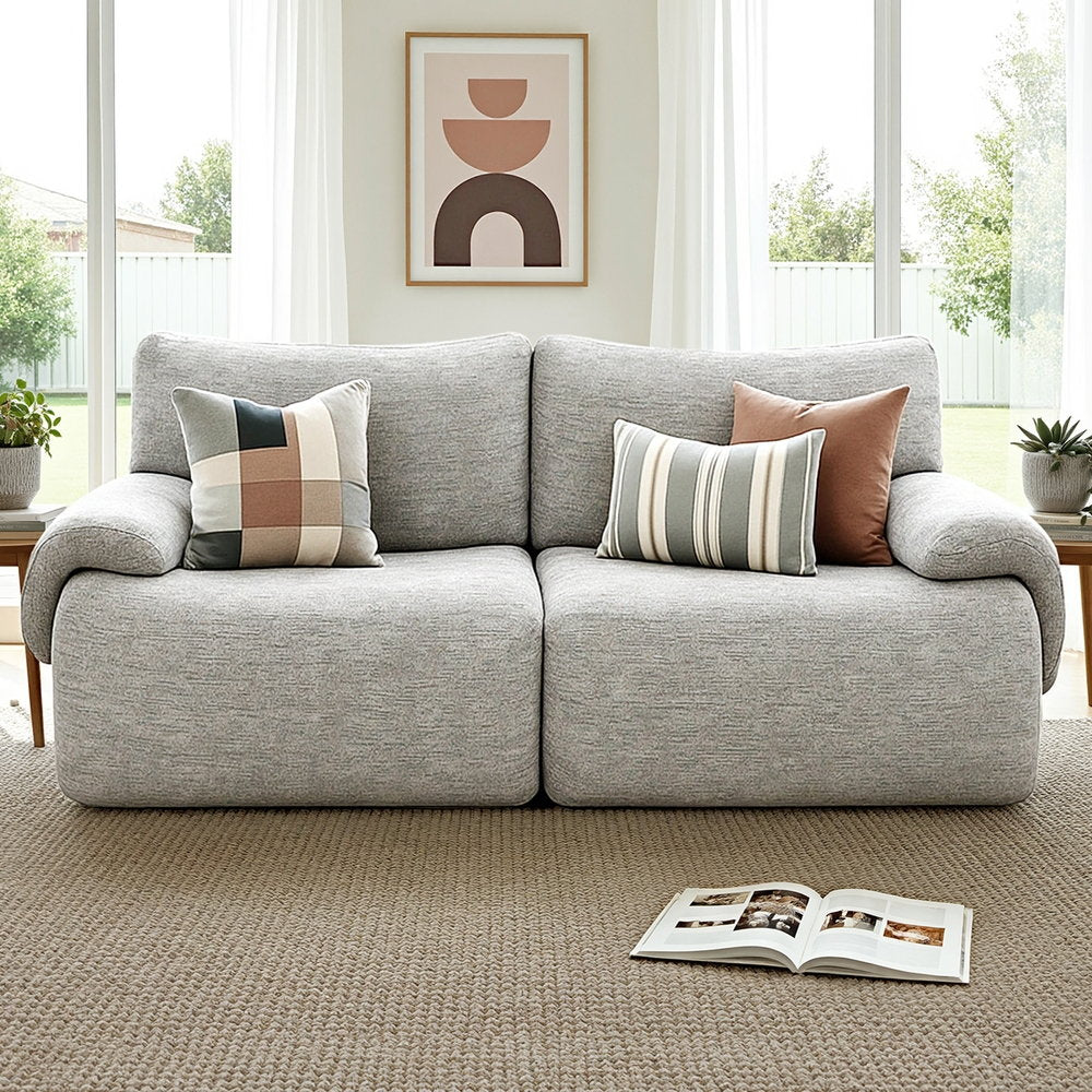 2 Seater Sofa Modular - Grey
