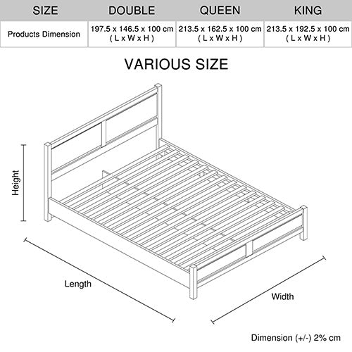 Havenwood King Size Bed Frame
