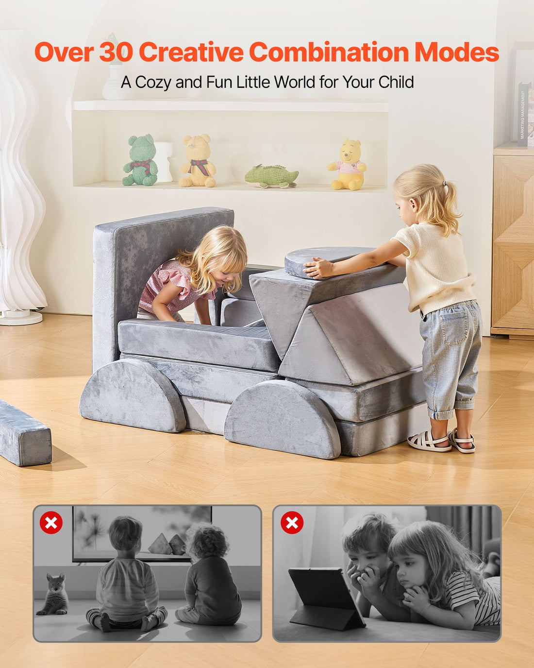 Korra Modular Kids Play Couch